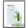 Feihorrm Cornice portafoto, Fotocornice in quercia, con vetro temperato, per foto 40x50 cm senza passepartout o foto 29x39 cm con passepartout, Fotocornice in legno massello (Nero, 40x50 cm/ 1x)
