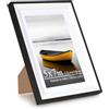 Baoee 5x7 Nero bianco Picture Frame, cornice foto con vetro acrilico, cornice poster, cornice certificato