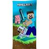 anemone Asciugamano da bagno ufficiale Minecraft - Telo da spiaggia 70 x 140 cm (C)