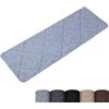Homwiz Tappetini per Scale Antiscivolo, 15 Tappetini Autoadesivi per Gradini Interni, Ritagliabile e Riutilizzabile - Protezione per Animali Domestici, Anziani e Bambini (Grigio, 76 x 20 cm)