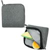 Moyad Sacchetti Porta Alimenti Riutilizzabili - 2 Buste Grandi (16x16cm) per Tramezzini e Snack, PEVA Alimentare Senza BPA, Lavabili e Richiudibili per Conservazione Freschi, Grigio