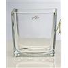 Xicaimen Vaso in Vetro Cubo Trasparente, Quadrato 14 cm Ø 14 0 x 14 0 cm