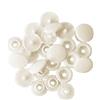 GIVBRO T5 Bottoni a pressione in plastica Bottoni a pressione Accessori per fai da te Artigianato Vestiti Pannolini Bavaglini Handmade Beige, 100 Pz
