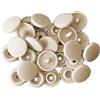 GIVBRO T5 Bottoni a pressione in plastica Elementi di fissaggio a pressione Accessori per fai da te Artigianato Vestiti Pannolini Bavaglini Fatti A Mano Khaki, 100 Pz