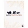 Dutch Frame Factory - Cornice 46x61 cm - Bianco Lucente - Cornice per foto in Plastica con vetro plastico Antiriflesso - Cornice portafoto 46x61 cm - Easy