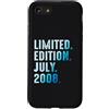 Limited Edition July 2008 Legendary Year Custodia per iPhone SE (2020) / 7/8 Luglio 2008 Anno 2008 Retro 2008 Vintage Edizione Limitata