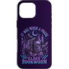 Elder Emo Club Funny Skeleton Design Custodia per iPhone 16 Pro Max Bookworm Reader Gothic Phase Books Falene Ossa Luna