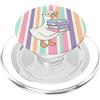 Cozy Bookish Goose Librarian Co. Cute Bookish Goose Librarian Book Reader Library PopSockets PopGrip per MagSafe