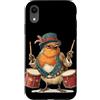 Rocking Robin Bird Outfit Custodia per iPhone XR Grazioso costume da pettirosso con cappello e tamburi
