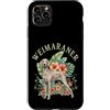 Weimaraner Designs Custodia per iPhone 11 Pro Max Weimaraner Floreale tropicale amante dei cani Vintage Botanical