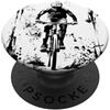 SAVS DESIGNS Stencil grunge Mountain Biker Bold Art Design PopSockets PopGrip Adesivo