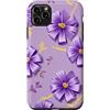 Floral Aesthetic Flower Botanical Gifts Custodia per iPhone 11 Pro Max Fiocco Viola Fiori Coquette Floreale