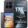 Xiaomi 17T Pro, Smartphone 12+512GB, Display Eye-Care 6,83 144Hz,Batteria Silicio-carbonio da 7000mAh (typ), Teleobiettivo Leica 5x, 100W HyperCharge, Black, Garanzia 3 anni+REDMI Pad 2 9.7' 64GB