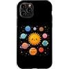 Solar System Astronomy Space Science Pla Custodia per iPhone 11 Pro Sole Pianeti Sistema Solare Astronomia Spazio Galassia Scienza Bambini