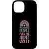 Matching Personalized First Name Merch f Custodia per iPhone 14 Le mie persone preferite mi chiamano zia Violet Nome zia