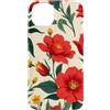 Floral Aesthetic Flower Botanical Gifts Custodia per iPhone 14 Plus Red Poppy Garden Fiori luminosi Floreale