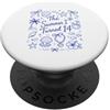 Tropical Beach Birthday Co. L'estate che ho compiuto 14 Compleanno in spiaggia tropicale PopSockets PopGrip Adesivo