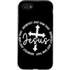 Studio Ispirazione Fede Giocosa Custodia per iPhone SE (2020) / 7/8 Design Divertente con Croce per la Fede Cristiana