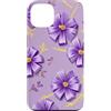 Floral Aesthetic Flower Botanical Gifts Custodia per iPhone 13 Fiocco Viola Fiori Coquette Floreale