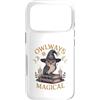 Owl Wizard Book Lover Custodia per iPhone 17 Pro Owlways - Gufo magico per Halloween