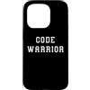 YO! Custodia per iPhone 15 Pro Code Warrior - Dichiarazione scientifica divertente