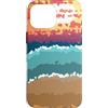 Sunset Beach Abstract Wave Sand Abstract Custodia per iPhone 16 Pro Max Spiaggia astratta mare e onde di sabbia Surf Tramonto Crystal Art