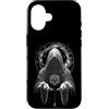 Metraton's cube Custodia per iPhone 16 Cappuccio illuminato con cubo di Metatron