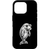 Dugongo Regalo Custodia per iPhone 16 Pro Cool Dugongo Occhiali Disegno Mucca Marina