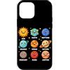 Solar System Astronomy Space Science Pla Custodia per iPhone 12 mini Sistema Solare Astronomia Galassia Spazio Pianeta Amante Scienza Kid