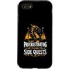 Funny Dragon Not Procrastinating Doing S Custodia per iPhone SE (2020) / 7/8 Non sto procrastinando Sto facendo missioni secondarie Cool Dragon