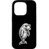Dugongo Regalo Custodia per iPhone 15 Pro Cool Dugongo Occhiali Disegno Mucca Marina