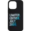 Limited Edition July 2006 Legendary Year Custodia per iPhone 14 Pro Max Luglio 2006 Anno 2006 Retro 2006 Vintage Edizione Limitata