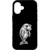 Dugongo Regalo Custodia per iPhone 16 Cool Dugongo Occhiali Disegno Mucca Marina