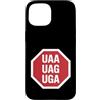 Molecular Biologist Genetics Science Hum Custodia per iPhone 15 Detto divertente UAA UAG UGA Stop Codon Biology