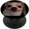 Dog Theme Funny Cute Memes Art (Chihuahu Carino Divertente Chihuahua Viso Sfocato Meme Cane Umorismo PopSockets PopGrip Adesivo