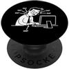 Ow Ow Ow Stickman Chronic Pain Awareness Ow Ow Ow Funny Stickman Humorous Consapevolezza del dolore cronico PopSockets PopGrip Adesivo