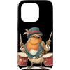 Rocking Robin Bird Outfit Custodia per iPhone 15 Pro Grazioso costume da pettirosso con cappello e tamburi