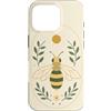 Cottage Bloom Atelier Custodia per iPhone 16 Pro Bee Botanical Natura Insetto Floreale Sun Art