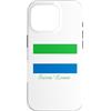 International Flags Custodia per iPhone 16 Pro Bandiera della Sierra Leone Souvenir