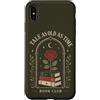 Vintage Rose Book Club Romance Custodia per iPhone XS Max Book Club Reader Book Lover Letteratura Rose Vintage