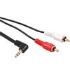 Maclean Cavo Mini Jack 3,5 mm Audio Angolare 2RCA (3 m)