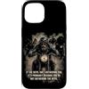 Motorcycle Gospel & Christian Faith Ride Custodia per iPhone 15 If The Devil Isn't Bothering You... Men Christian Motorcycle