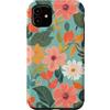 Floral Aesthetic Flower Botanical Gifts Custodia per iPhone 11 Fiori di campo verde menta floreale