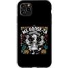 Funny Goose Fiesta Puns Me Goose-Ta Custodia per iPhone 11 Pro Max Me Goose-Ta Funny Goose Fiesta Pun Sombrero E Poncho