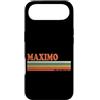 Retro Personalized Name outfit For Men W Custodia per iPhone Air MAXIMO Retro Personalizzato Nome Vintage Stripes