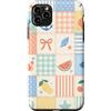 Patchwork Aesthetic Quilt Pattern Custodia per iPhone 11 Pro Max Trapunta estiva patchwork spiaggia costiera modello estetico