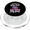 Retro Vintage Roller Skating Birthday Pa Voglio solo pattinare e accarezzare il mio cane PopSockets PopGrip per MagSafe