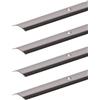 Alberts GAH-Alberts 498566 476151 - Set di 4 profili di transizione, in acciaio INOX, 900 x 30 mm
