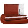 osama home PANTONE - Set Copripiumino Matrimoniale Cotone per Piumone Letto Composto da Sacco Copri Piumino 255x200 Patella 40cm + Federe Cuscino Letto 50x80, Parure Copripiumino per Completo Letto Matrimoniale