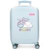 Enso Dreamer - Valigetta per bambini in ABS, doppia ruota girevole multidirezionale, chiusura laterale a combinazione per viaggi sicuri, molteplici possibilità di utilizzo, Blu, Blu, valigetta